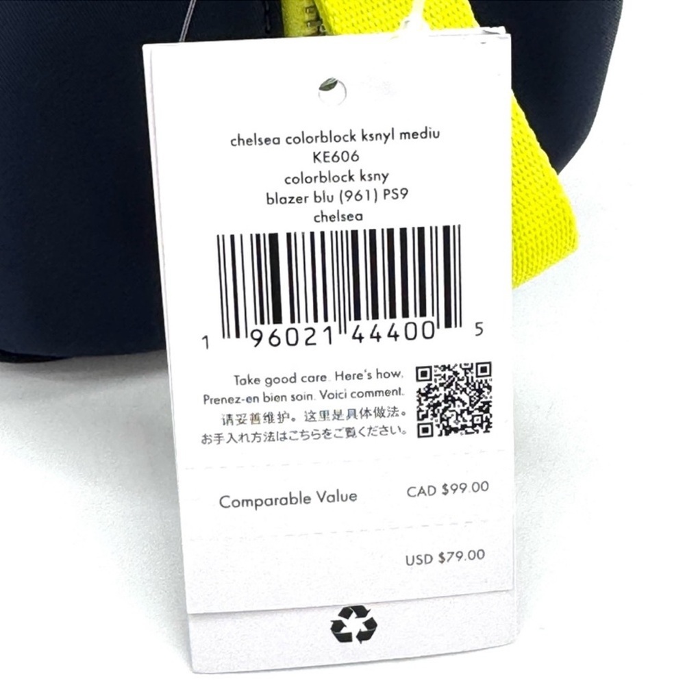 Kate Spade Chelsea Colorblock Medium Cosmetic Case Blazer Blue - Picture 7 of 7